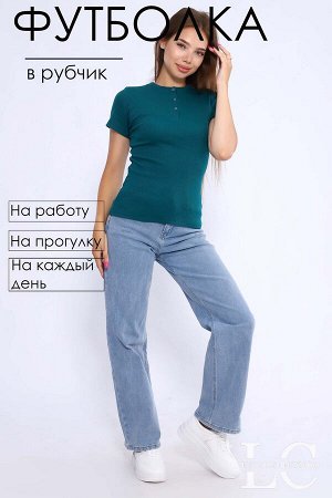 86100 Футболка женская с кнопками