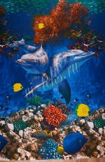 Дельфины-подводный мир