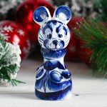 Сувенир  «Королева - мышка», 13 см,  гжель