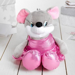 Мягкая игрушка "Мышка" розовое платье, 20 см