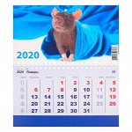 Календарь моно &quot;Символ года-4&quot; 2020 год, 20 - 12 см