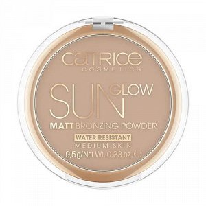Пудра компактная Catrice с эффектом загара матирующая sun glow matt bronzing powder 030 бежевый