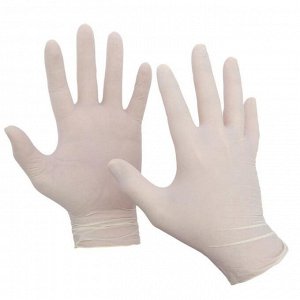 Перчатки латексные, гладкие, размер M, BI-Safe, 100 шт/уп