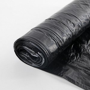 Мешки для мусора с завязками Доляна «Премиум», 50 л, толщина 25 мкм, рулон 10 шт, цвет чёрный