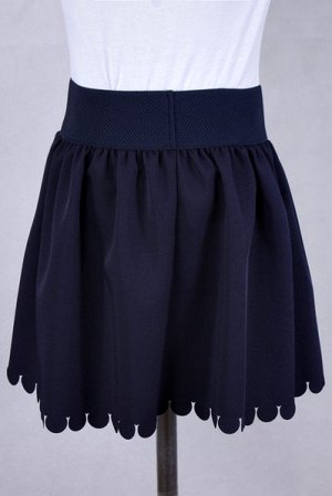 Юбка миди Юбка для девочек школьного возраста, выполнена из ткани габардин. Пояс на эластичной резинке. Длина юбки на 32 размер - 38 см