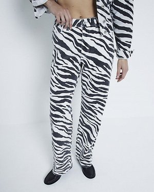 Свободные прямые джинсы Black Zebra
