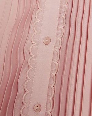 River Island Розовое платье-рубашка мини без рукавов со складками