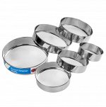 Набор сит из нержавеющей стали Round Strainer, 6 шт