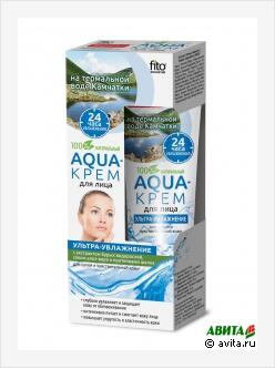 Aqua-крем для лица на термальной воде Камчатки "Ультра-увлажнение" с экстрактом бурых водорослей, соком алоэ-вера и протеинами шелка