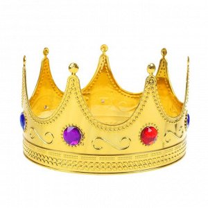 Корона «Король», с камнями, обхват головы 56 см