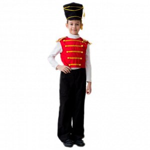 Детский карнавальный костюм "Гусар", люкс, 5-7 лет, рост 122-134 см