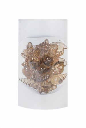 "Art shells" Набор декоративных ракушек, цв.янтарный, 90гр PSS001-178-F021 ВЭД