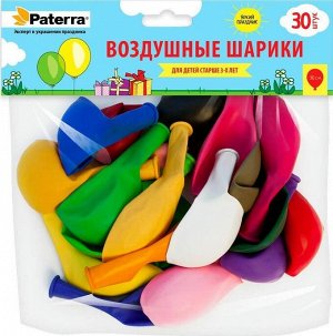 PATERRA Набор шаров разноцветных 30см 30шт 401-534