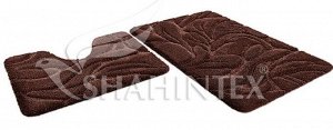 SHAHINTEX РREMIUM Набор ковриков для ванной 60х100см; 60х50см шоколадный 37