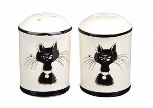 "MILLIMI "Черный кот" Набор для соли и перца 4,7х6,6см 820-697