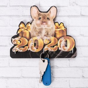 Ключница «Мышь 2020», 14 х 11.2 см
