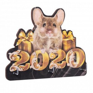 Ключница «Мышь 2020», 14 х 11.2 см