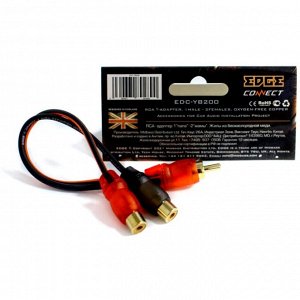 Межблочный кабель-разветвитель EDGE EDC-YB200, Y-образный, RCA (M) – 2xRCA (F)