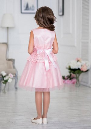 Кристел нарядное платье розовый