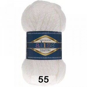 Пряжа Alize Country new 55 белый