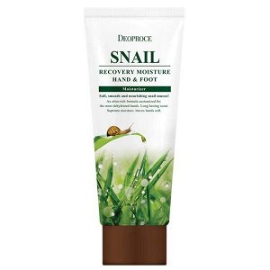 Крем с муцином улитки для кожи рук и ног Deoproce Snail Recovery Moisture Hand & Foot, 100мл