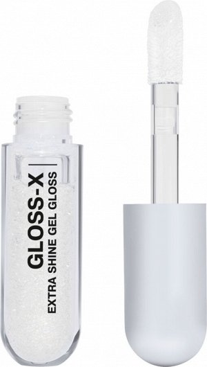Influence Beauty Гель-блеск для губ "Gloss-X" тон 02 прозрачный с серебряными блестками *  NEW