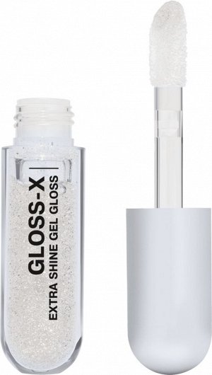 Influence Beauty Гель-блеск для губ "Gloss-X" тон 03 прозрачный с золотыми блестками  NEW