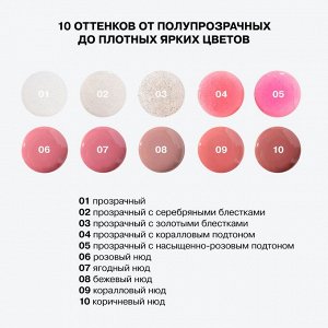 Influence Beauty Гель-блеск для губ &quot;Gloss-X&quot; тон 06 розовый нюд *  NEW