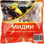 Мясо мидии ( на створках) замороженная 500 гр Китай