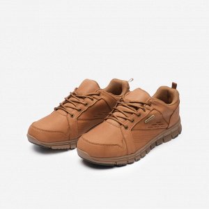 Кроссовки для ходьбы кожаные мужские коричневые Defit Walk Leather