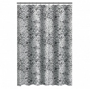 VETTA Шторка для ванной, с утяжелителем, полиэстер, 90 г/м2, 180x180см, Энимал, 616
