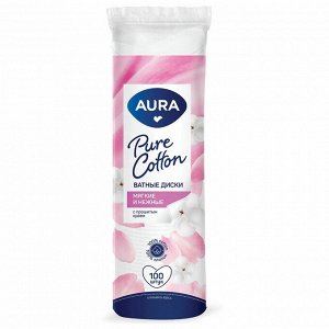 Ватные диски Aura 100 шт.