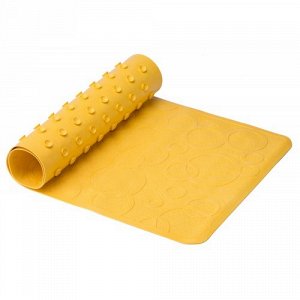 Коврик резиновый антискользящий для ванны Roxy-Kids, желтый (35*76 см)