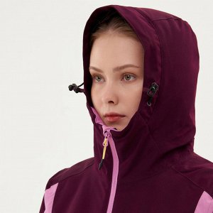 Куртка горнолыжная женская бордовая Deway 300