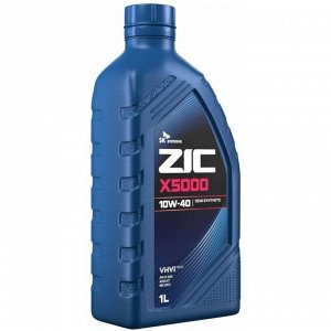 Масло моторное ZIC X5000 10w40, полусинтетическое, API SL/CI-4, ACEA E7, для дизельного двигателя, 1л, арт. 132658
