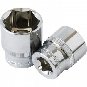 Головка торцевая Кратон, короткая, 6-гранная, под квадрат 1/2", 12мм, арт. 2 28 05 005