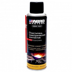Очиститель электрических контактов ABRO Masters Electronic Contact Cleaner, для удаления масла, жира, грязи, окислов, влаги, с защитой от коррозии, аэрозоль 160г, арт. EC-533-210-AM-RE