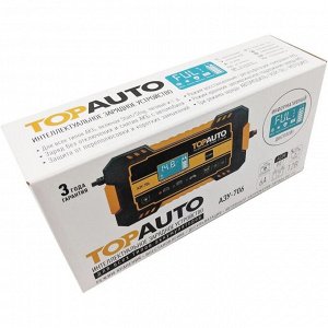 Устройство зарядное ТопАвто АЗУ-706, автоматический режим, 12В, до 100Ач, ток заряда до 6А, для WET, AGM, GEL, арт. АЗУ706