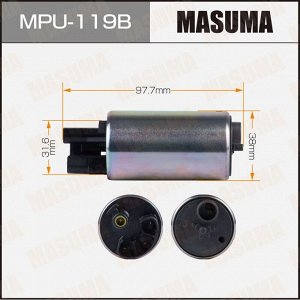Насос топливный (бензонасос) Masuma, бесщёточный, арт. MPU-119B