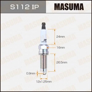 Свеча зажигания Masuma Iridium+Platinum с иридиевым электродом, арт. S112IP