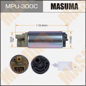 Насос топливный (бензонасос) Masuma, с графитовым коллектором, для Mitsubishi Pajero, арт. MPU-300C
