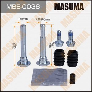 Ремкомплект направляющих тормозного суппорта Masuma, задний, арт. MBE-0036