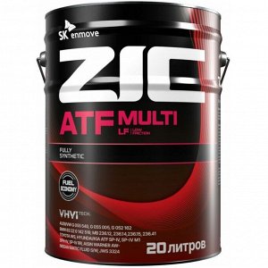 Масло трансмиссионное ZIC ATF Multi LF, синтетическое, универсальное, для АКПП, 20л, арт. 192665