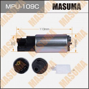 Насос топливный (бензонасос) Masuma, с графитовым коллектором, арт. MPU-109C