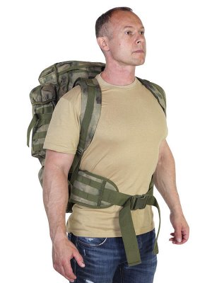 Камуфляжный тактический рюкзак (камуфляж Росгвардии "Мох", 75 л) (CH-10) №9