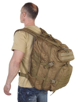 Классный рюкзак для пешего похода (40 л) - Рюкзак обладает повышенной прочностью и надежностью, благодаря толстой нейлоновой ткани кордура 600D, с водоотталкивающей пропиткой, двойным швам и особому п