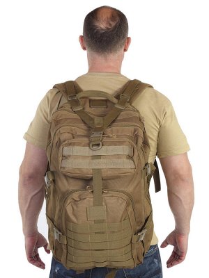 Классный рюкзак для пешего похода (40 л) - Рюкзак обладает повышенной прочностью и надежностью, благодаря толстой нейлоновой ткани кордура 600D, с водоотталкивающей пропиткой, двойным швам и особому п