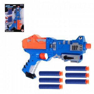 ИГРОЛЕНД Мегабластер с поролоновыми пулями, 7 предметов, ABS, 31х21,5х5см