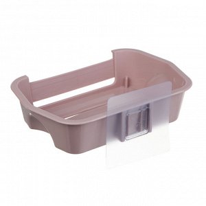 VETTA Classic Мыльница настенная, пластик, 15,5x10x3,5 см, пудровый