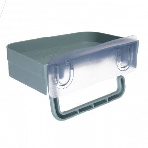 VETTA Classic Держатель для туалетной бумаги, с полкой, пластик, 18x11x4,5 см, оливковый